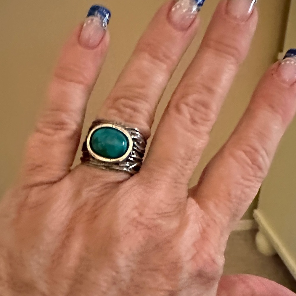 Silver Ring with Turquoise Stone